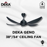 DEKA GENO Ceiling Fan 54" 38" 5 Blades SIRIM Remote Control DC Motor 54 38 Inch Baby Fan Kipas Silin
