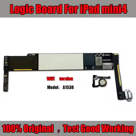 iPad mini 4 logic board A1538 A1550 with complete chip and system iCloud free unlock motherboard wif