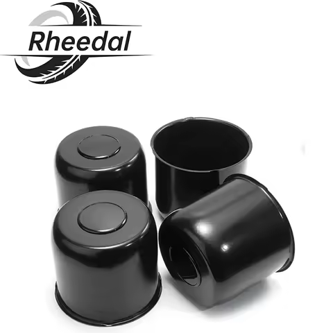 Rheedal 2/4PCS 124mm/4.88" Hub 108mm/4.25" H Push Through Wheel Center Caps For 4.88" Trailer/Truck 
