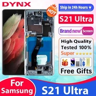 AMOLED LCD S21 Ultra LCD With Frame For Samsung S21 Ultra 5G LCD G998 G998B SM-G998U Display Touch S