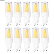 JUNMPER2R 10pcs G9 Light Bulb, AC220V Warm White G9 LED Bulb, Durable 2W COB Filament Bi Pin Base Bu