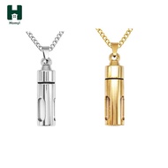 [Homyl] Stainless Steel Glass Container Cylinder Tube Memorial Keepsake Necklace