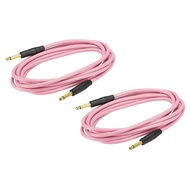 MECCANIXITY Guitar Instrument Cable 9.84 Feet 1/4 Inch to 1/4 Inch TRS Straight to Straight Angle El