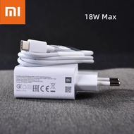 Xiaomi 18W Fast Charger QC 3.0 EU Quick Travel Adapter Micro USB/Type C Cable For Mi 8 9 SE A2 A3 Li