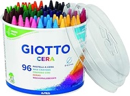 Giotto Cera Wax Crayons Tin Set of 96 Coloured