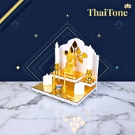 Ganesha Shelf Minimalist Buddha Amulet With Premium Gold Mirror G1-AC-INTER