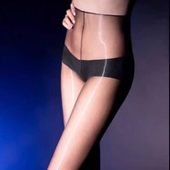 stokin perempuan 袜子 Jufeng Jelly Pinggang Tinggi Aurora Tanpa Pinggang Stoking Selangkangan Garis Se