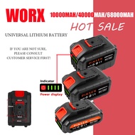 WORX Bateri Penggerak Cordless Drill Universal Lithium-Ion dengan Indikator & Paparan Kuasa untuk Al