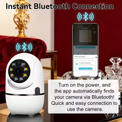 5MP camera 5x zoom WiFi full-color night vision IP indoor security monitoring home wireless track al