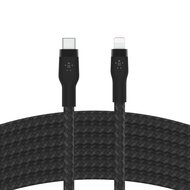 Belkin BoostCharge Pro Flex Braided USB Type C to Lightning Cable (2M/6.6ft), MFi Certified 20W Fast
