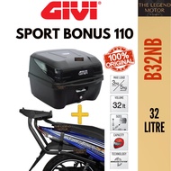 SYM EBONUS 110 EBONUS110 E BONUS 110 SR GIVI HRV HEAVY DUTY MONORACK MONO RACK J TAPAK REAR BOX TOP CASE B32N E250N