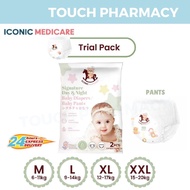 [Trial Pack] ICONIC Babycare Signature Day & Night Baby Diaper Pants M/L/XL/XXL (2 PCS)