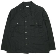 Engineered Garments M43/2 襯衫夾克 - 棉質TOP軍用襯衫夾克，M 碼，黑色，美國製造。二手。 Engineered Engineered Garments。