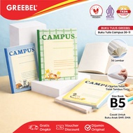 (1 Book) Greebel Campus Boxy Notebook 36 Sheets (1PCS) School Book B5 36-11 I Greebel Notebook