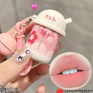 LEMONTRE8EDY Matte Lip Gloss, 6 Colors Waterproof Cute Lip Mud, Velvet Red Lip Gloss Lip Glaze Keych