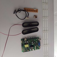 ISONIC ICT-3205 32" TV MAIN BOARD, POWER BUTTON, BACKLIGHT AND SPEAKER