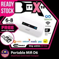 Unlimited 4G Portable Router Mifi D6 / D5 data hotspot Pocket WIFI Modem Modified