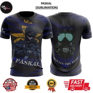 DR TACTICAL  Ready stock Sublimation Microfiber eyelet jersey unisex round neck short sleeve T shirt baju Paskal