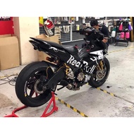 Redbull black and white exciter 150 boss sticker, exciter 150 stamp, exciter 150 boss team, exciter 