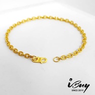 IBUY 916 Gold 2.5MM POLO STAR BRACELET 22K (916)