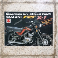 brosur sepeda motor suzuki trs x 1 x1 bekas