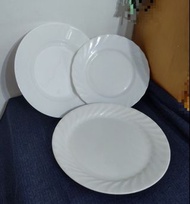 二手-純白餐盤/水果盤 三入一組