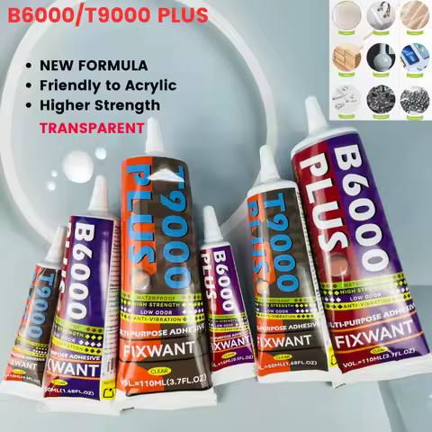 15ML 50ML 110ML B6000 T9000 PLUS Clear Contact Repair Adhesive Acrylic Friendly Waterproof Glue with