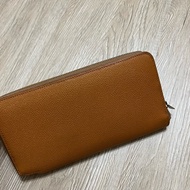 瑞奇二手精品 Hermes silk in 長夾 epsom 焦糖色 長夾 美品