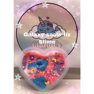Galaxy snow slime | pretty slime | cloud slime | snow fiz slime | colourful slime