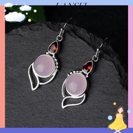 LA Moonstone Earrings Party Dangle Engagement Wedding Jewelry Opal Stone