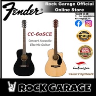 Fender CC-60SCE Concert Acoustic-Electric Guitar, Walnut Fingerboard (CC60SCE)