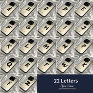 A to Z 22 Letters Case for iPhone 16 Pro Max 16 Pro 16 Plus Phone Case for iPhone 16 Series