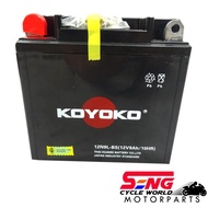 KOYOKO SEALED BATTERY 12N9L BS (YAMAHA VIRAGO/ MODENAS JAGUH/ KEEWAY RKV200/ NIMOTA CK9/ SCOMADI TL1