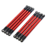 8 PCS Aluminum Alloy RC Link Rod Linkage Set 313MM Wheelbase For 1/10 AXIAL SCX10 90046 TRX4 RC Craw