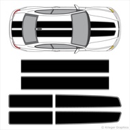 For 1Set 1Set bmw M3 M5 M6 Z3 Z4 Z8 128i 318i 328i 650i EZ Rally Racing Striped Vinyl Decal Car Styl