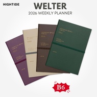 HIGHTIDE 2026 Weekly Planner - B6 Welter Collection (Starts October 2025)