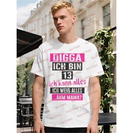 Digga "I'm 33.02 cm German Phrase T-Shirt for - 13th Birthday Party Outfit, & 13 Year Shirt, Soft 18