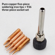900M Soldering Iron Tips Set 1 Set K 2.4D 3C B I Pure Copper for 936 Handle Clean Soldering for Elec