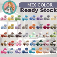 Ready Stock MIX COLOR MILK COTTON WOOL 50g Milk Yarn 5ply Knit Yarn Smooth Yarn Soft Yarn Crochet Ya