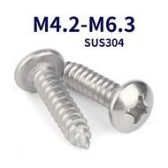 Phillips Pan Head Self Tapping Screw /Screw Plastic Wood| SUS 304 Stainless Steel  | Skru Besi M4.2/