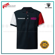 G Polo T Shirt Sulam Arena TV Technician Uniform Service Repair Baju Lelaki Casual Cotton Fashion Embroidery Jahit