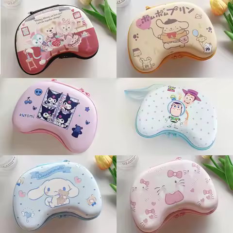 Sanrio Kitty Kuromi Melody Duffy Gamepad Storage Bag For Nintendo Switch Pro PS5 PS4 Xbox Game Contr