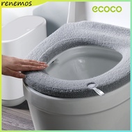 Ecoco Toilet Seat Cover Soft Closestool Mat Washable Warm Toilet Bowl Seat Bidet Cover Cushion