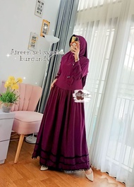 Aireen set hijab syari Athata by dzee / gamis dewasa bahan ity crepe premium