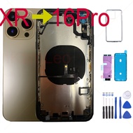 DIY Housing for iPhone XR like 16 Pro, For iPhone XR into 16Pro Battery Cover, Cover For DIY Xr into