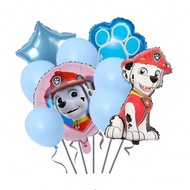 9pcs Paw Patrol Cartoon Aluminum Film Birthday Party Decoration Balloon Ryder Children's Banquet Bac