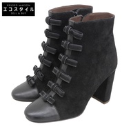 See by Chloe Women's Black Suede RIBON Boots in Excellent Condition, Size 36 1/2 (SB31073A)