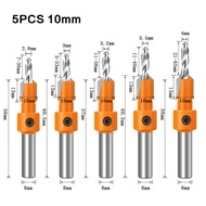 Bộ 5 mũi khoan âm vít gỗ 2 tầng mồi vít 3mm 4mm cao cấp B5MKAV