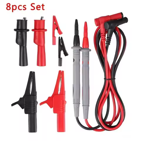 Test Test Cable Lead Kit Clips For Fluke Clamp Multimeter Cable 1000V 10A Clamps Clips Test Leads Ni