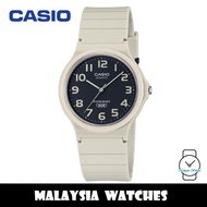 (100% Original) Casio MQ-24UC-8B Classic Quartz Analog Black Dial Matte White Resin Case & Strap Wat